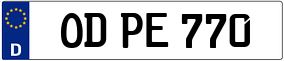 Truck License Plate